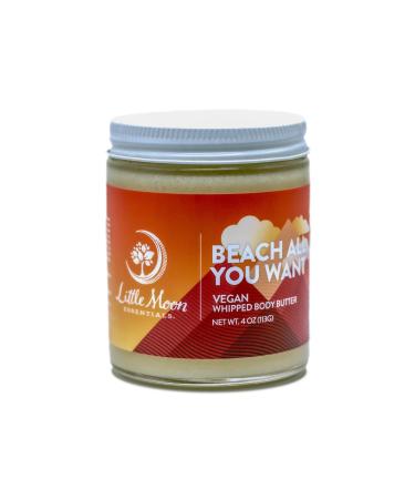 Little Moon Essentials Beach All You Want Body Butter Vegan & Cruelty-Free Tropical Moisturizer with Cocoa Butter & Shea Butter