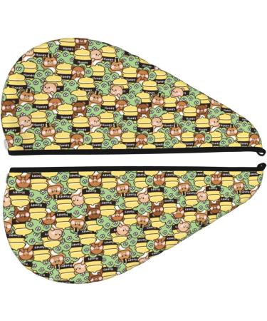 Super Absorbent Cute Teddy Bear Microfiber Hair Towel Wrap | Coral Velvet Quick Dry for Women with Long Curly & Thick Hair - Buy Online on GoSupps.com