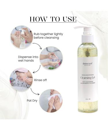 Distinction Firmalift Gentle Face Cleansing Gel Hydrating & Moisturizing Facial Cleanser for All Skin Types | Sulfate Free & Foaming | International Shipping Available - Buy Online on GoSupps.com