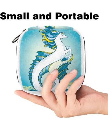 Ocean Animal Seahorse Sanitary Napkin & Tampon Storage Bag - Color3199 - Buy Online on GoSupps.com