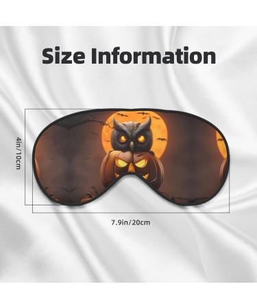 Ultra-Soft Owl Pumpkin Eye Mask for Happy Halloween | Light-Blocking Sleep Mask for Optimal Comfort - Buy Online on GoSupps.com