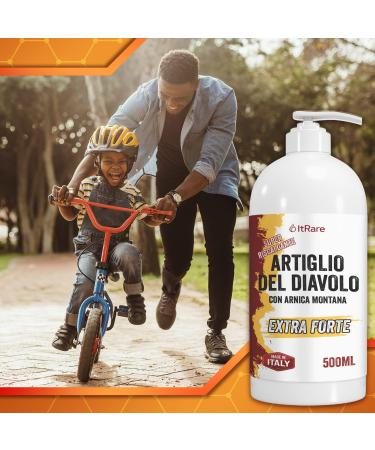 XXL PACK 500ml - Devil's Claw Strong - Devil's Claw Ointment Strong | Devil's Claw Gel with Arnica Montana | Cream G - Buy Online on GoSupps.com