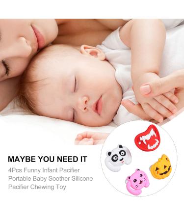 Nuobesty 4PCs Funny Baby Pacifier - Silicone Dummies for Infant Prank & Baby Shower Gifts - Buy Online on GoSupps.com