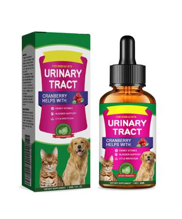 Urinary Tract Infection Treatment for Dog & Cat Natural Cranberry UTI Supplement Kidney and Bladder Support (60ml (1pcs))
