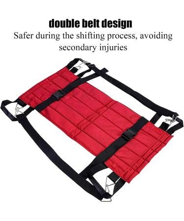 Patient Transfer Sheet 36''X 17'' Transfer Positioning Pad with Safe Dual Straps Design and Reinforced Chain Buckle 80 Kg Load Capacity Lightweight Nonslip Material for Elderly Disabled - Buy Online on GoSupps.com