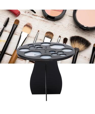 Buy Multifunctional Makeup Brush Holder & Drying Rack - 14 Holes Makeup Brush Stand (Black) - International Shipping Available - Buy Online on GoSupps.com