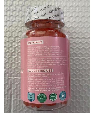 Glutathione Collagen Glow Gummies Glowing Skin Gummies Glutathione Collagen Glow Gummies for Dark Spot 2/3bottle Korean Collagen Gummies for Skin Care (3pcs) 60 count (Pack of 3) - Buy Online on GoSupps.com