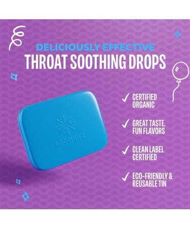 Lolleez Sootheez Organic Throat Soothing Drops for Adults Berry Lemonade 25 Count Refillable Great Tasting Drops That Sooth Sore Throats - Buy Online on GoSupps.com