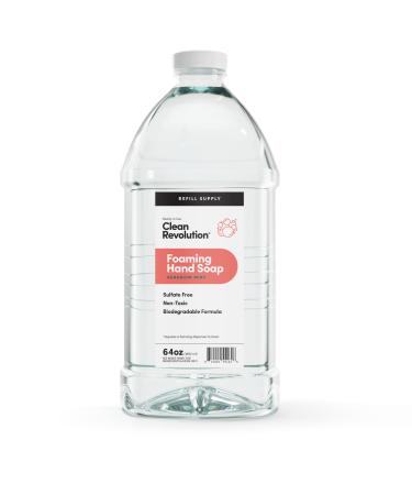 Clean Revolution Foaming Hand Soap Gentle Moisturizing Ready To Use Formula Real Essential Oils Gluten Free Geranium Mint 64 Fl Oz