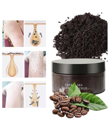 250g Body Scrub Cream - Gentle Exfoliator with Olive Oil for Smooth Hydrated Skin After Showering Coffee One Size One Size Coffee - Buy Online on GoSupps.com