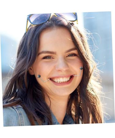 FRCOLOR 1 Pair Dimple Trainer Double Chin Exerciser Neck Toning Exerciser Forming Mouth Exerciser Jaw Trainer Smile Beauty Exerciser Jaw Exerciser Facial Tools Face Exercise Device Alloy 4.30X2.50X0.80CM Black - Buy Online on GoSupps.com