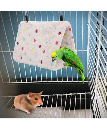 Winter Warm Plush Bird Nest Hammock Hamster Hanging Bed Cave Cage for Parrot Budgie Parakeet Cockatiel Conure Sugar Glider(S) - Buy Online on GoSupps.com