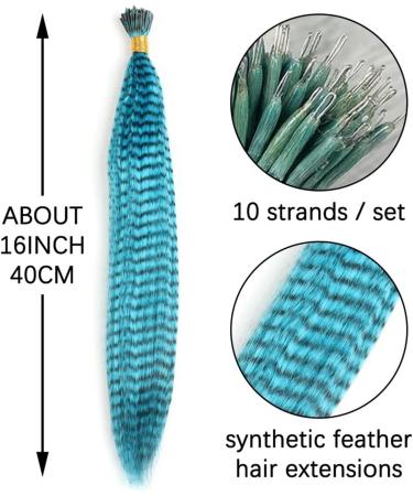 Feather Hair Extension Synthetic Colored Strands For Hair Feather Extension 20 Pieces Hairpiece Hair Feather Hair Extensions Synthetic Feathers Hair Extension Set (Color : 2 Size : 16inches) 16inches 2 - Buy Online on GoSupps.com