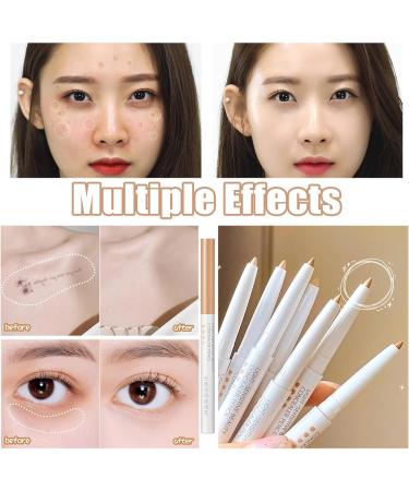 FLLUOUZH 3 Pcs Multifunctional Concealer Stick Waterproof Full Coverage Beauty Concealer Pencil Change The Lip Line Refine The Brow Shape Change The Lip Line Concealer Pen - Buy Online on GoSupps.com