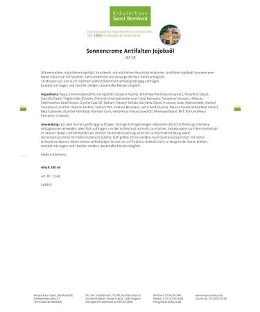 Sanct Bernhard Sun Set | Sunscreen Lotion SPF 10 & After-Sun Cream with Jojoba Oil - International Shipping - Buy Online on GoSupps.com