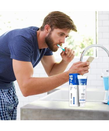 Sp-4 Toothpaste SP-4 Whitening Refreshing Breath Toothpaste Sp4 Freshing Breath Toothpaste Toothpaste Strengthens Tooth Enamel And Brightens Removes Stains - Buy Online on GoSupps.com