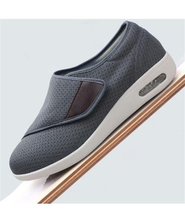 Swollen Feet Diabetic Edema Boots | Adjustable Wide Slippers for Elderly Men | Foot Pain Relief Shoes (Black Size 12) - International Shipping - Buy Online on GoSupps.com