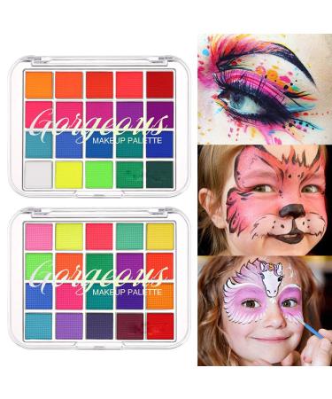Bright Color Neon Rainbow Eyeshadow Palette | 20 Vibrant Shades Makeup Set for Stunning Looks - International Shipping - Buy Online on GoSupps.com