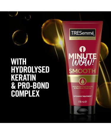 TRESemm 1 Minute WOW Smooth Intensive Hair Treatment with hydrolysed keratin & Pro-Bond Complex for frizzy damaged hair 170 ml (Pack of 3) - Buy Online on GoSupps.com