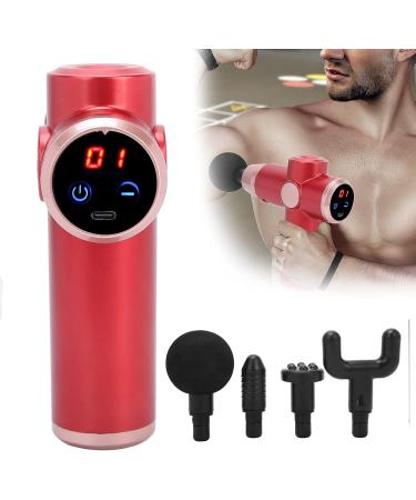 Electric Mini Muscle Massager with 4 Heads - Deep Tissue Relaxation Massage | International Shipping Available - Buy Online on GoSupps.com