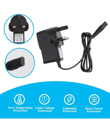 Braun Shaver Charger | 12V UK Adapter Power Cord for Series 3/5/7/9 & Silk-epil 5/7/9 | Compatible with 3010S 3020S 3040S - Electric Razor Beard Trimmer Cable - Buy Online on GoSupps.com