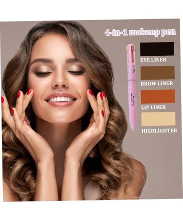 4 In 1 Makeup Pen Multifunctional Makeup Pencil Consisting Of Eyeliner Lip Liner Eyebrow Pencil And Highlighter Easy To Apply And Compact Makeup Type 2 - Buy Online on GoSupps.com
