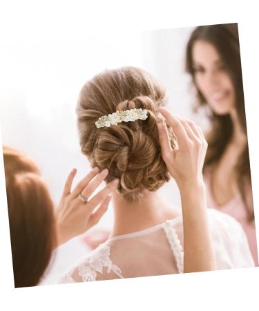 Ipetboom Alloy Rhinestone Hair Comb Wedding Hair Clip Pearl Clips for Hair Wedding Headpiece for Bride Diamond Headpiece Tiara Bridal Headdress Bridesmaid Crystal Accessories Rhinestones - Buy Online on GoSupps.com