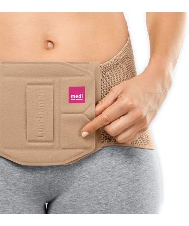 Medi Lumbamed Plus Back Orthesis for Women | Size III | Sand | LWS Support for Lumbar Spine Relief - International Shipping Available - Buy Online on GoSupps.com