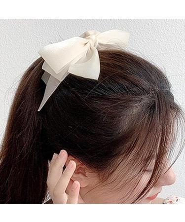 Saterkali Hair Clip Multi Layers Hair Decoration Lightweight Anti-break Ponytail Claw Hair Accessories White - Buy Online on GoSupps.com