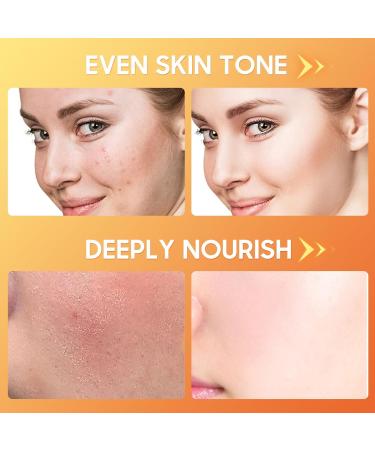 6 Pcs -Vitamin C Skincare Set for Face - with Cleanser Serum Eye Cream Moisturizer Sunscreen & Toner | Brightening Hydrating& Anti-Aging Perfect for Teens & Girls Moisturizing Face Skin Care Kit - Buy Online on GoSupps.com