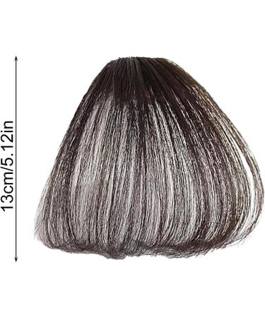 Lightweight Clip in Bangs | Wavy Bangs Wigs | Natural Fake Bangs Wispy Fake Fringe Beauty Artificial Headwear Collectible Items Fakes Fringes Ideal for Women Brown black - Buy Online on GoSupps.com