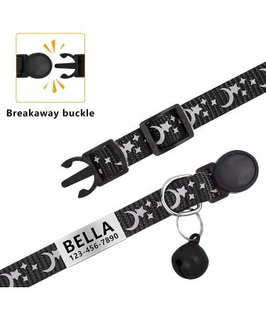 Personalized LaReine Cat Collar 2 Pack - Reflective Breakaway Kitten Collar with Name Tag, Bell, and Phone Number - Adjustable Size for Girls & Boys - Buy Online on GoSupps.com