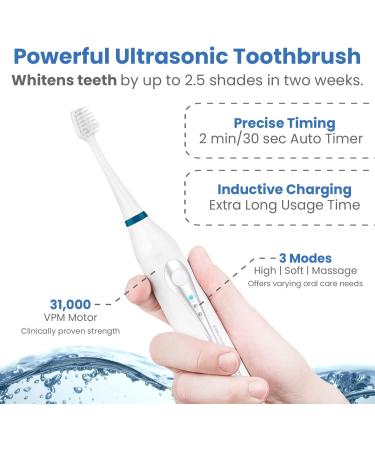 AquaSonic Home Dental Center: Electric Toothbrush & Water Flosser Combo - Complete Family Oral Care System with 10 Attachments - Various Modes - Buy Online on GoSupps.com