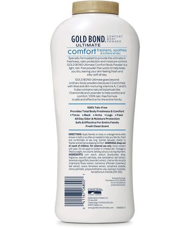 Gold Bond Ultimate Comfort Body Powder Aloe 10.0 oz. (Pack of 6) - Talc-Free Formula - Buy Online on GoSupps.com