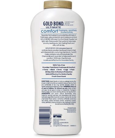 Gold Bond Ultimate Comfort Body Powder 10 oz with Aloe | Soothing Relief for Skin - Buy Online on GoSupps.com