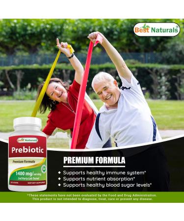 Best Naturals Prebiotics Fiber XOS (Xylo Oligosaccharide) 1400mg Serving 120 Veg Capsules 120 Count (Pack of 1) - Buy Online on GoSupps.com