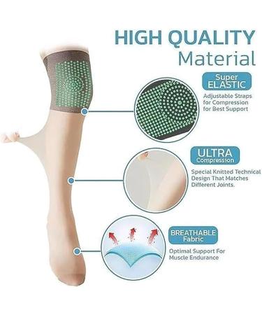 Buy Lokori 3-Piece Pearl Moon Ionic Detoxification Long Silk Stockings - Brown Knee Socks for Lymphatic Correction & Shaping - One Size - Buy Online on GoSupps.com