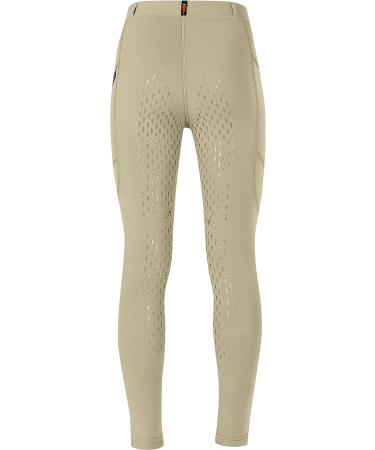 Kerrits Kids Ice Fil Full Seat Tech Tight Tan XL - Youth Equestrian Riding Pants - Buy Online on GoSupps.com