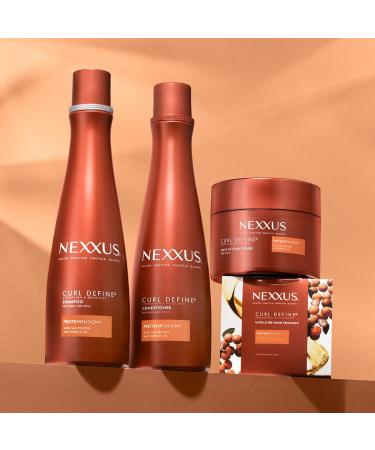 Nexxus Curl Define Shampoo & Conditioner 2 Count - ProteinFusion for Curly/Coily Hair, Strengthening & Moisturizing - Sulfate-Free with Marula Oil 13.5 oz - Buy Online on GoSupps.com