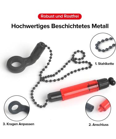 Anyswit 4-Piece Carp Fishing Swimmers with Bite Indicator Light | Versatile Swingers for Night Fishing & Multiple Positions - Buy Online on GoSupps.com