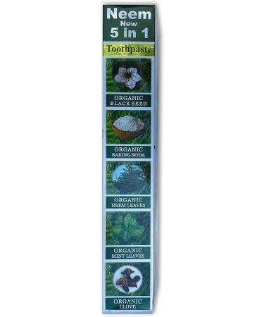 Essential Palace Neem 5 in 1 Fluoride Free Toothpaste - Pack of 6 | Whitening Fresh Breath & Natural Ingredients - 6.5 oz - Buy Online on GoSupps.com