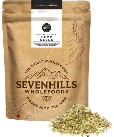 Sevenhills Wholefoods Organic Raw Shelled Hemp Seeds European 500g - Buy Online on GoSupps.com