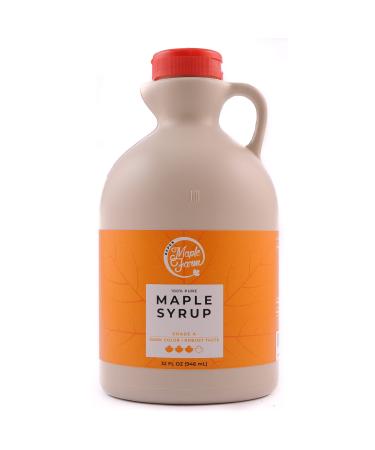 MapleFarm - 100% pure maple syrup DARK 32 FL OZ - 946 ml - Grade A - pancake syrup - GLUTEN FREE - VEGAN - pure maple syrup