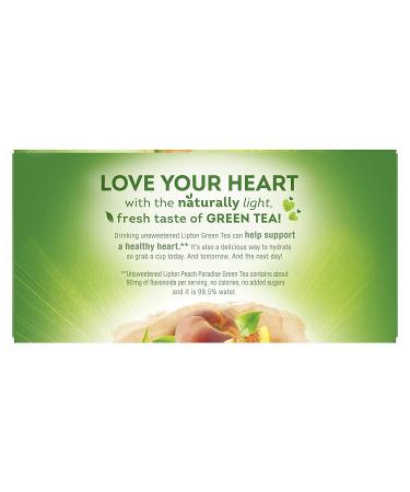 Lipton Peach Paradise Green Tea Bags - 120 Count - Heart Health Support - Buy Online on GoSupps.com