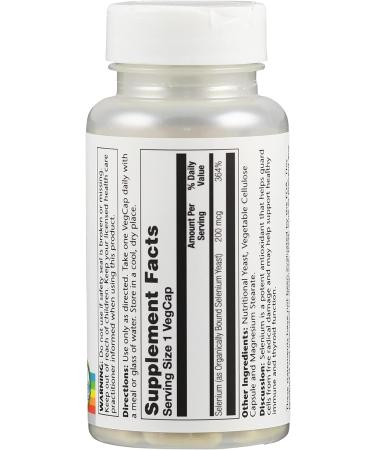 Solaray Selenium 200mcg High Potency - 100 Count - Buy Online on GoSupps.com