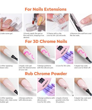  Modelones MODELONES 3D Nail Art Gel Solid Builder Gel Multifunctional Sculpting Nail Glue for Rhinestone Glue 3D Nails Nail Art - Buy Online on GoSupps.com