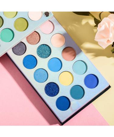 Beauty Glazed 60 Colors Eyeshadow Palette & 5-Piece Brush Set - High Pigmented Shimmer Matte & Glitter Makeup | International Shipping - Buy Online on GoSupps.com