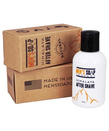 Organic Vegan Men's Aftershave Balm 4.0 oz - Soothing Post Shave Lotion for Sensitive Skin, Razor Burn Relief, Calms Irritation & Cools Skin - Himalaya - Buy Online on GoSupps.com
