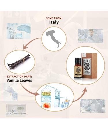 Buy Akarz Natural Organic Vanilla Essential Oil 10ml - Pure Premium Therapeutic Oil for Skin Hair Body Care Diffuser Candle Soap & DIY Projects - Buy Online on GoSupps.com