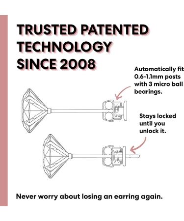 Chrysmela Platinum Earring Back - Secure, Patented Technology for all Earring Posts - Buy Online on GoSupps.com